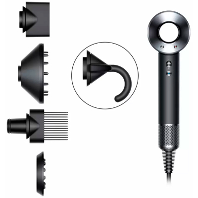 Фен Dyson HD07 Supersonic Black/Nickel (386816-01)