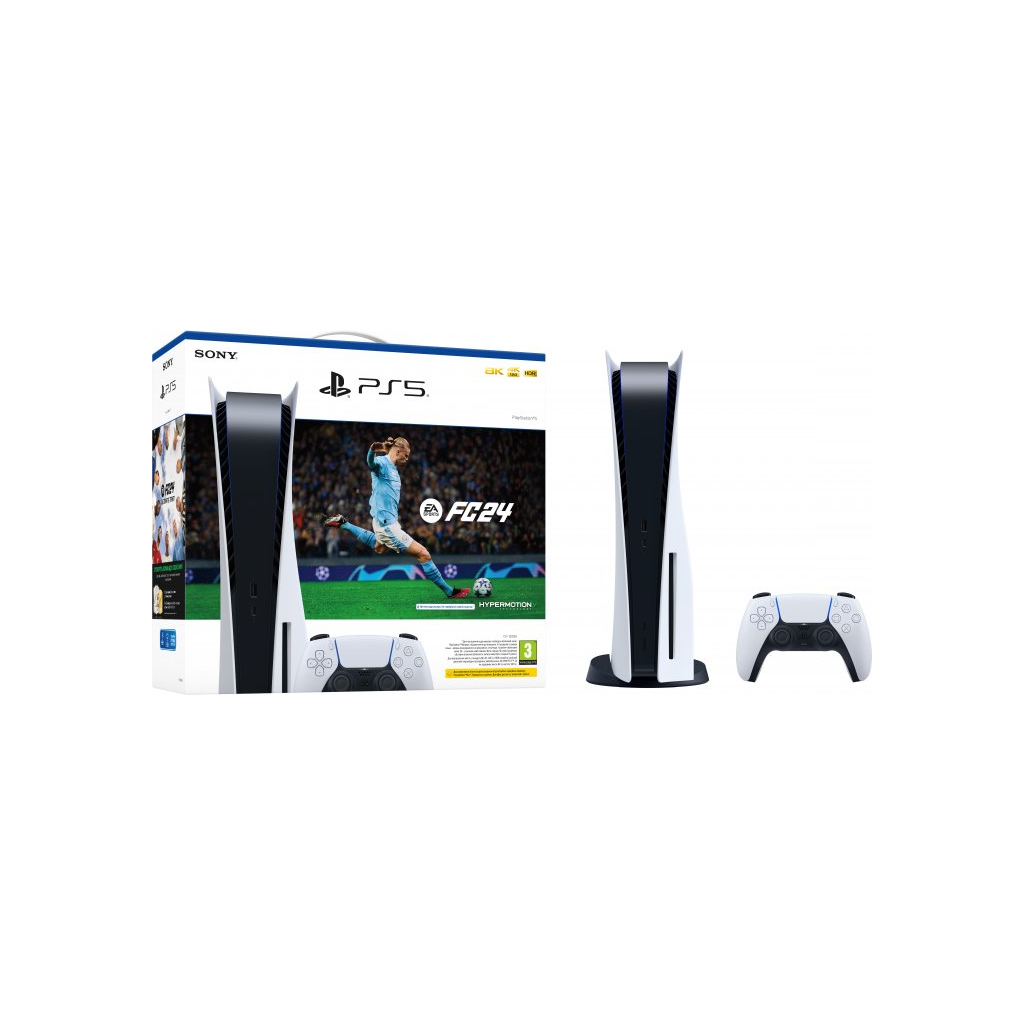 Ігрова консоль Sony PlayStation 5 Ultra HD Blu-ray 825GB + (EASPORTS FC 24) (1000040036)