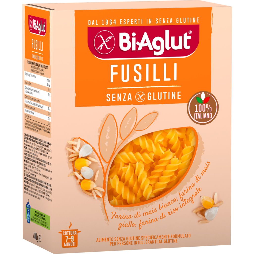 Макарони BiAglut Fusilli безглютенові 400 г (1136500)