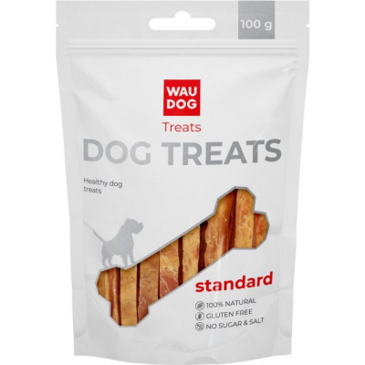 Ласощі для собак WAUDOG Treats Курячі в'ялені смуги 100 г (4447)