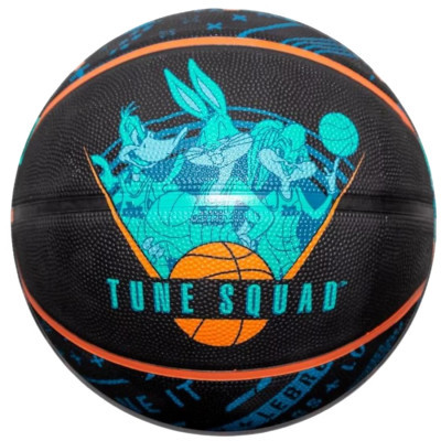 М'яч баскетбольний Spalding Space Jam Tune Squad Roster синій, чорний, мультиколор Уні 7 84540Z (689344412269)