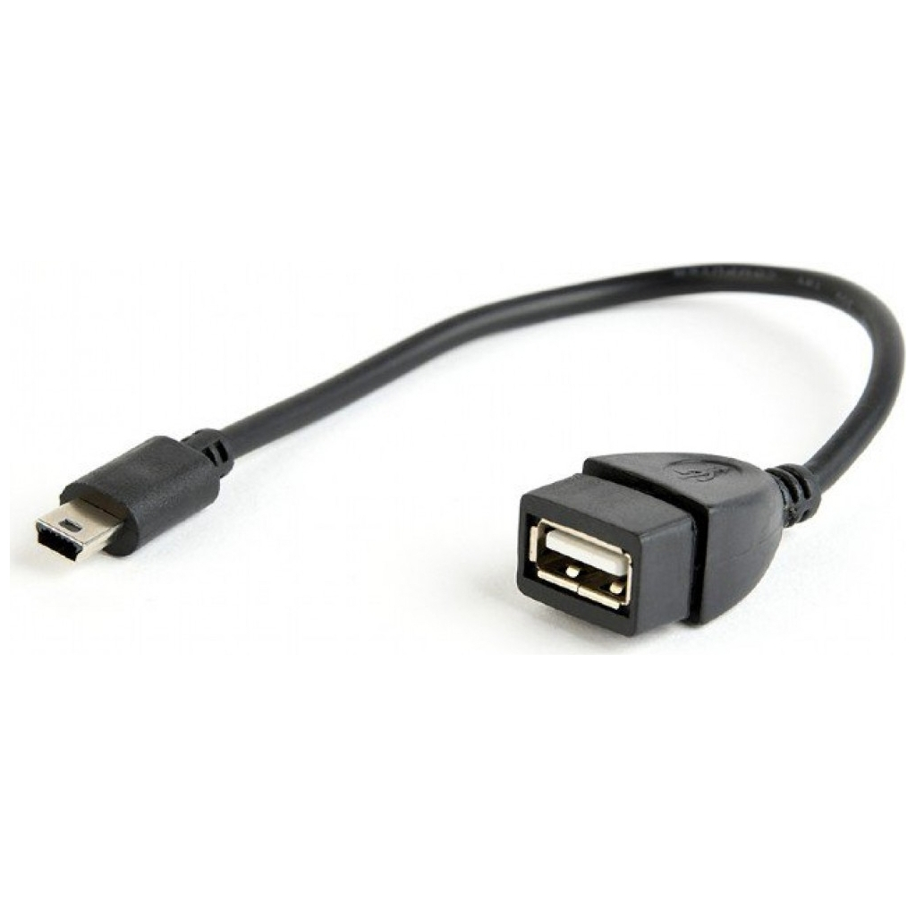 Дата кабель OTG USB 2.0 AF to Mini 5P 0.15m Cablexpert (A-OTG-AFBM-002)