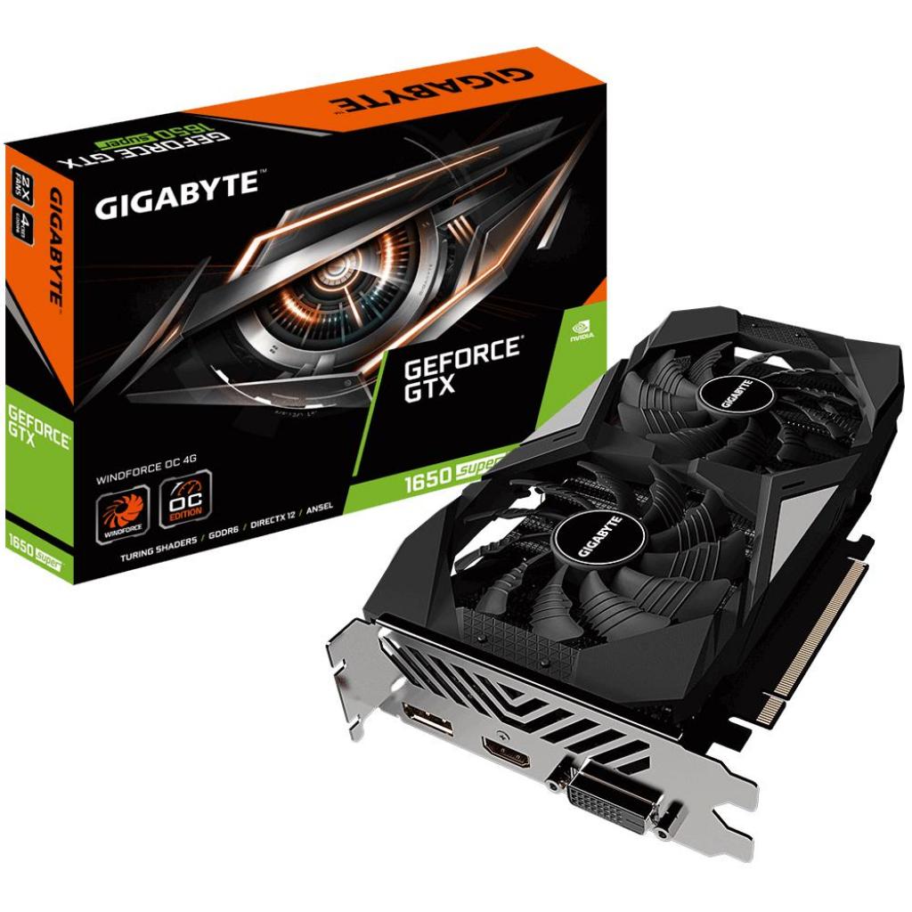 Відеокарта GIGABYTE GeForce GTX1650 SUPER 4096Mb WF2 OC (GV-N165SWF2OC-4GD)