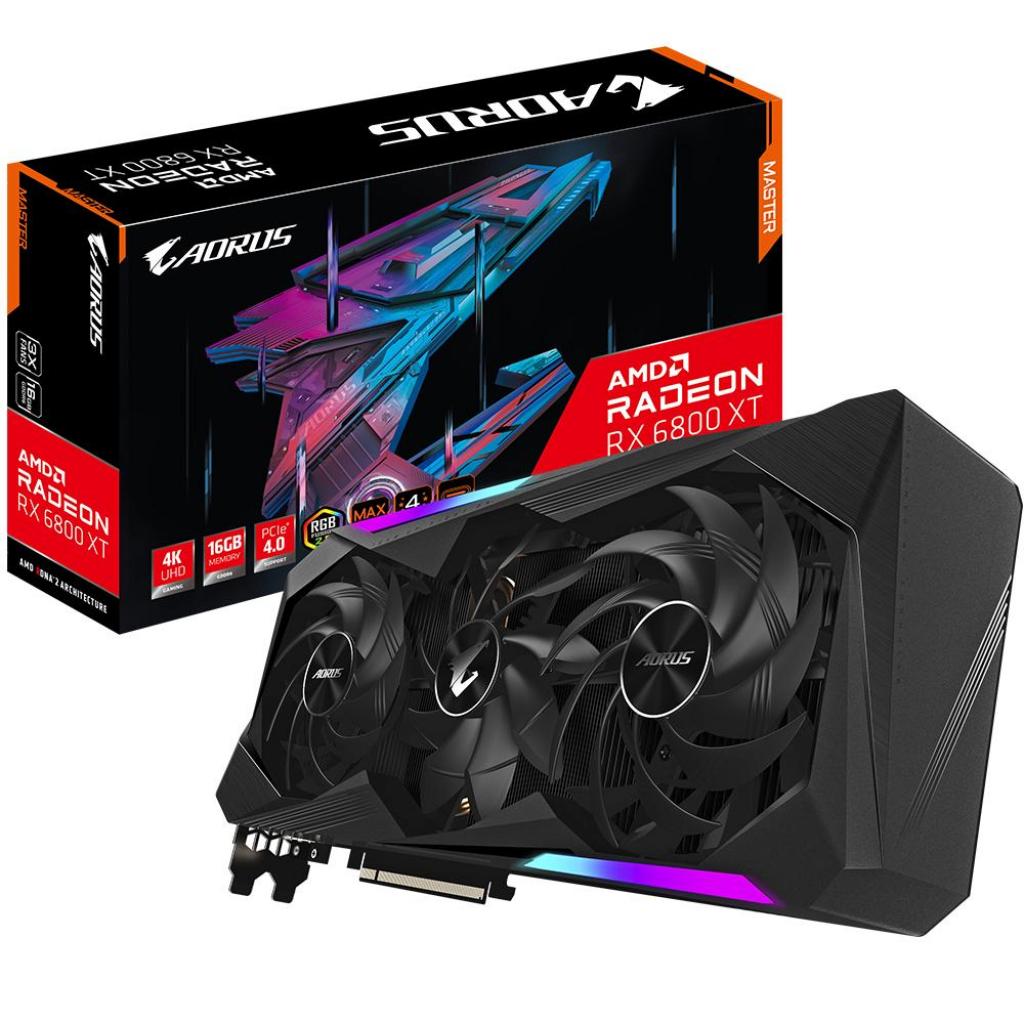 Відеокарта GIGABYTE Radeon RX 6800 XT 16Gb AORUS MASTER (GV-R68XTAORUS M-16GC)