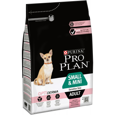 Сухий корм для собак Purina Pro Plan Small&Mini Sensitive Skin з лососем 3 кг (7613035114890)