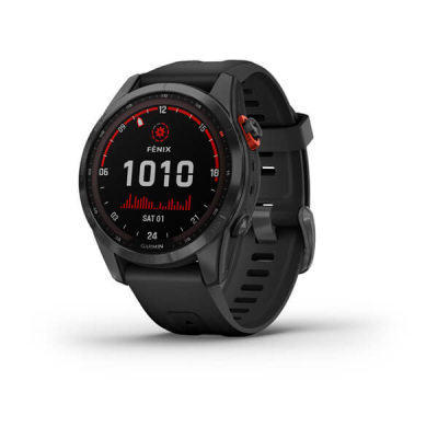 Смарт-годинник Garmin fenix 7S Solar,Slate Gray w/ Black Band, GPS (010-02539-13)