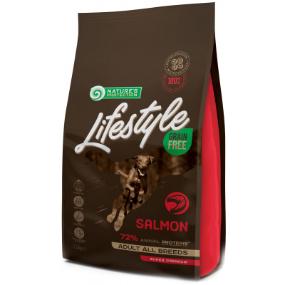 Сухий корм для собак Nature's Protection Lifestyle Grain Free Salmon Adult All Breeds з лососем 1.5 к (NPLS45677)