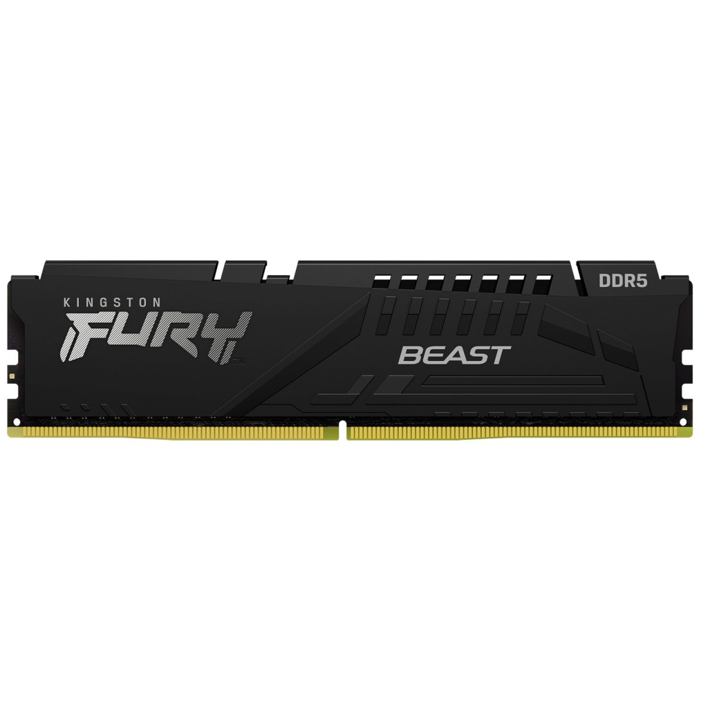 Модуль пам'яті для комп'ютера DDR5 32GB 4800 MHz Beast Black Kingston Fury (ex.HyperX) (KF548C38BB-32)