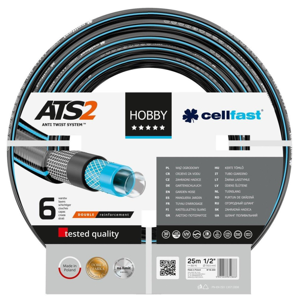 Шланг для поливу Cellfast HOBBY ATS, 1/2