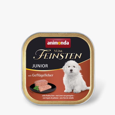 Консерви для собак Animonda Vom Feinsten Junior with Poultry liver 150 г (4017721826570)