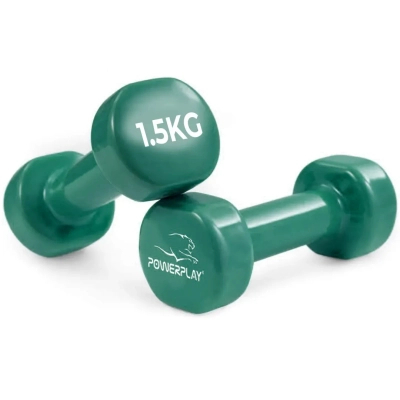 Гантельний набір PowerPlay Achilles 2 х 1,5 кг Зелений (2 (PP_4125_1,5kg_2in)