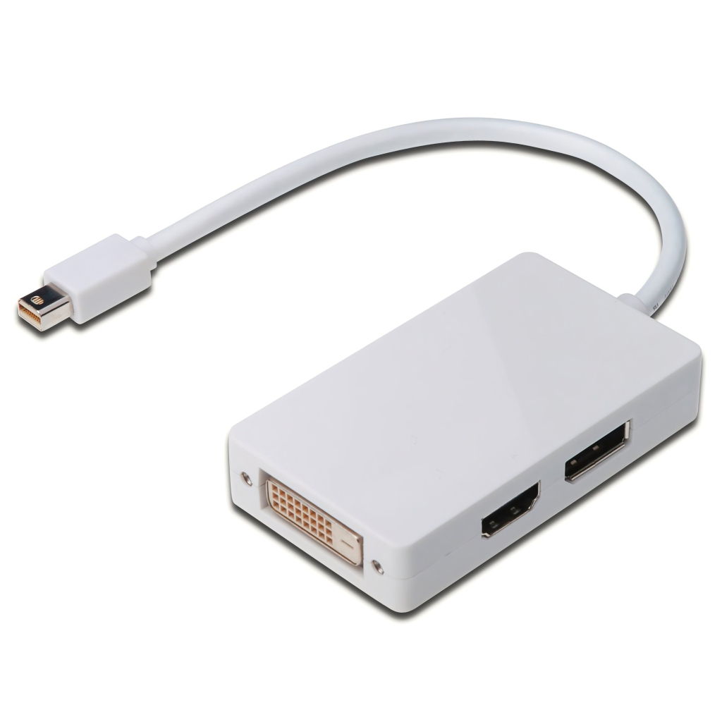 Перехідник mini DisplayPort to DisplayPort-HDMI-DV Digitus (AK-340509-002-W)