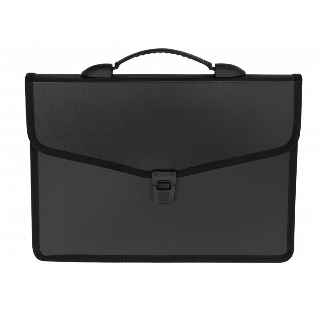 Папка - портфель Buromax 3 compartments, with a lock, black (BM.3734-01)