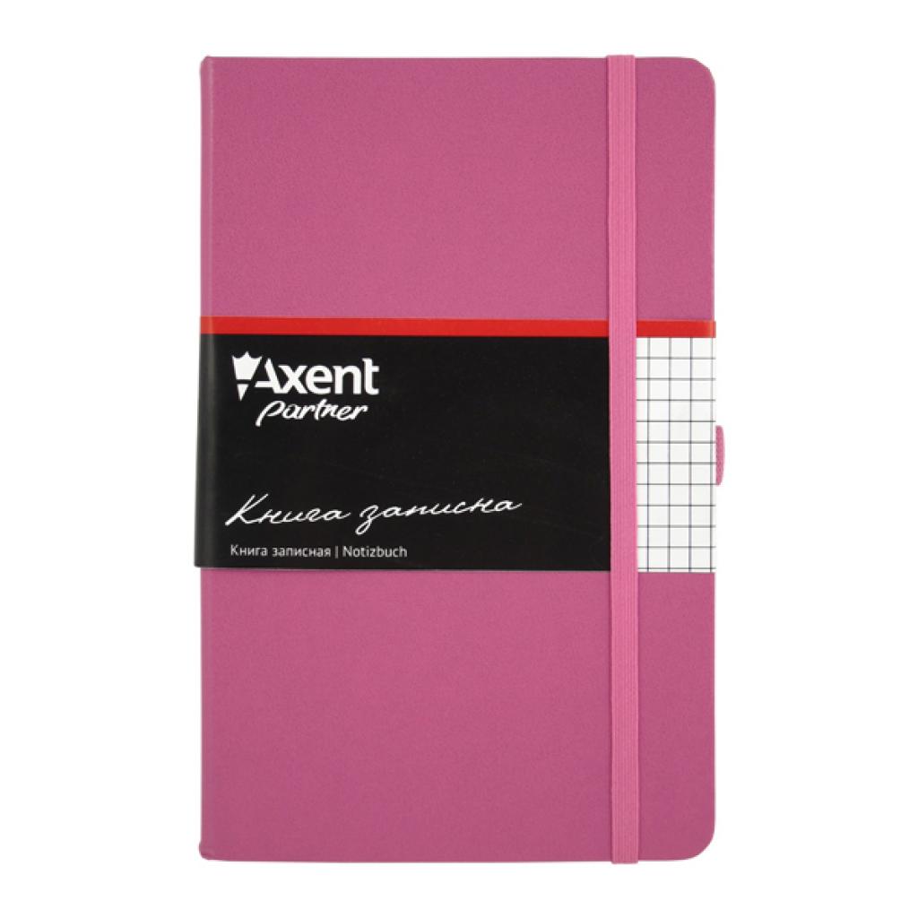 Канцелярська книга Axent Partner, 125*195, 96sheets, square, magenta (8201-05-А)