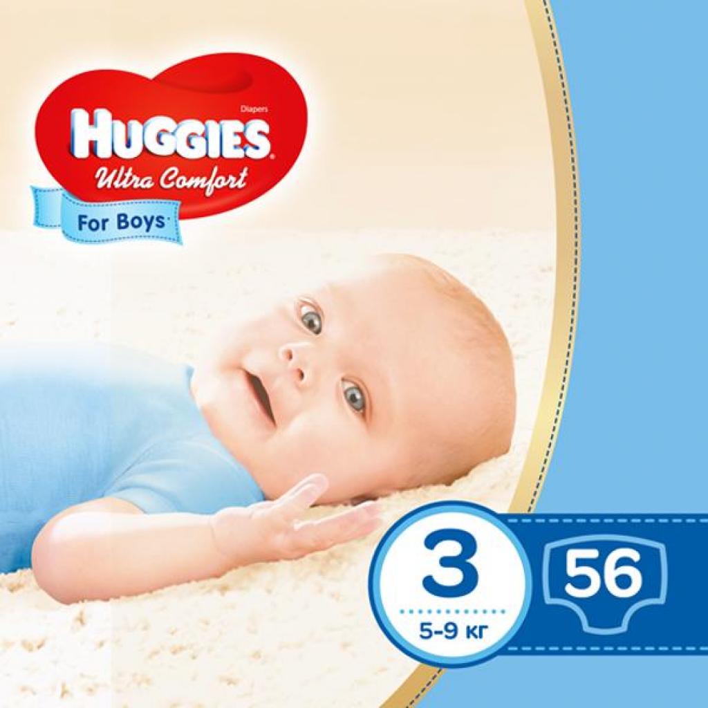 Підгузок Huggies Ultra Comfort 3 Jumbo для мальчиков (5-9 кг) 56 шт (5029053565361)