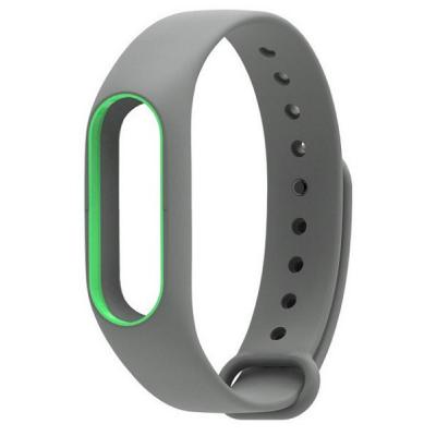 Ремінець до фітнес браслета Xiaomi Mi Band 2 Gray/Green (Р28605)