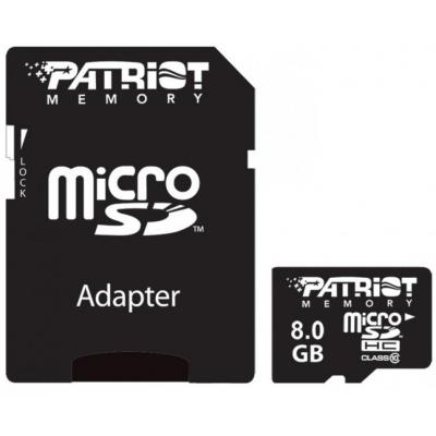 Карта пам'яті Patriot 8GB microSD class 10 UHS-I (PSF8GMCSDHC10)