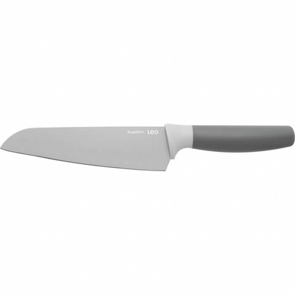 Кухонний ніж BergHOFF Leo Santoku с покрытием 170 мм в чехле Grey (3950038)