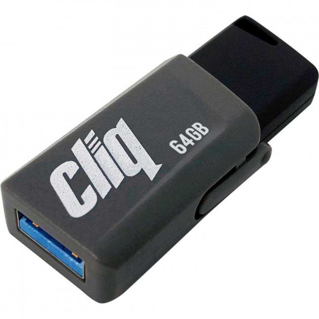 USB флеш накопичувач Patriot 64GB ST-Lifestyle Cliq Grey USB 3.1 (PSF64GCL3USB)