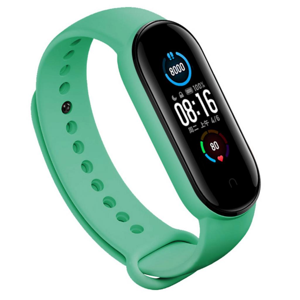 Ремінець до фітнес браслета BeCover Silicone для Xiaomi Mi Smart Band 5 Green (705067)