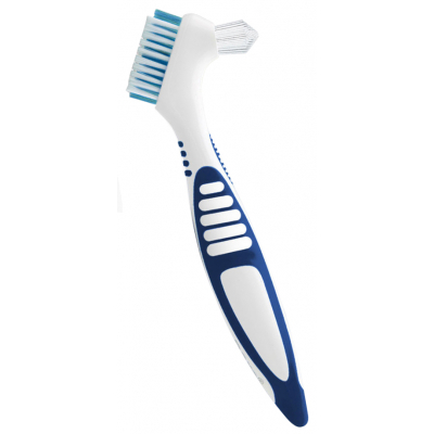 Зубна щітка Paro Swiss clinic denture brush для зубних протезів синя (7610458009208-dark-blue)