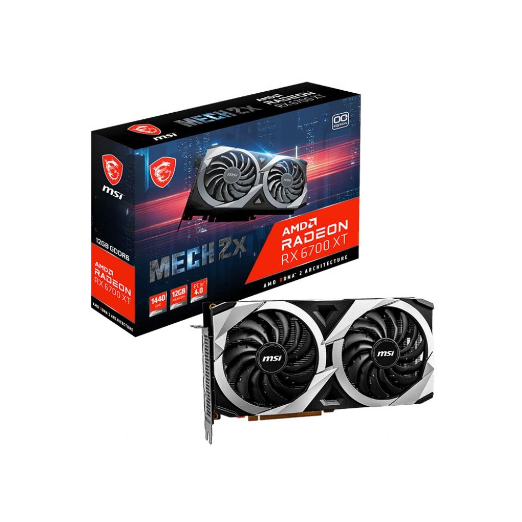 Відеокарта MSI Radeon RX 6700 XT 12Gb MECH 2X OC (RX 6700 XT MECH 2X 12G OC)