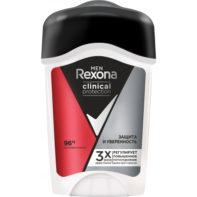 Антиперспірант Rexona Men Clinical Protection Захист та впевненість 45 мл (4800888214089)