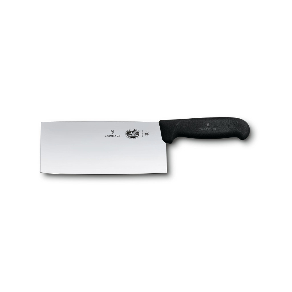 Кухонний ніж Victorinox Fibrox Cleaver 18 см Black (5.4063.18)