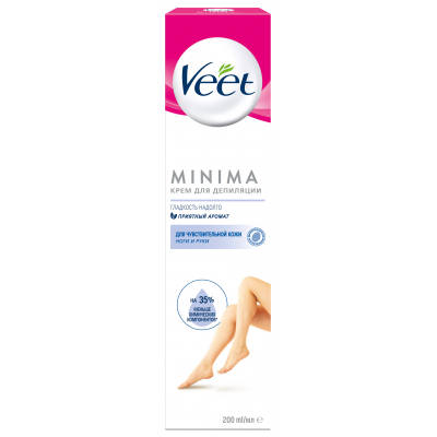 Крем для депіляції Veet Minima для чутливої шкіри 200 мл (4680012390144)