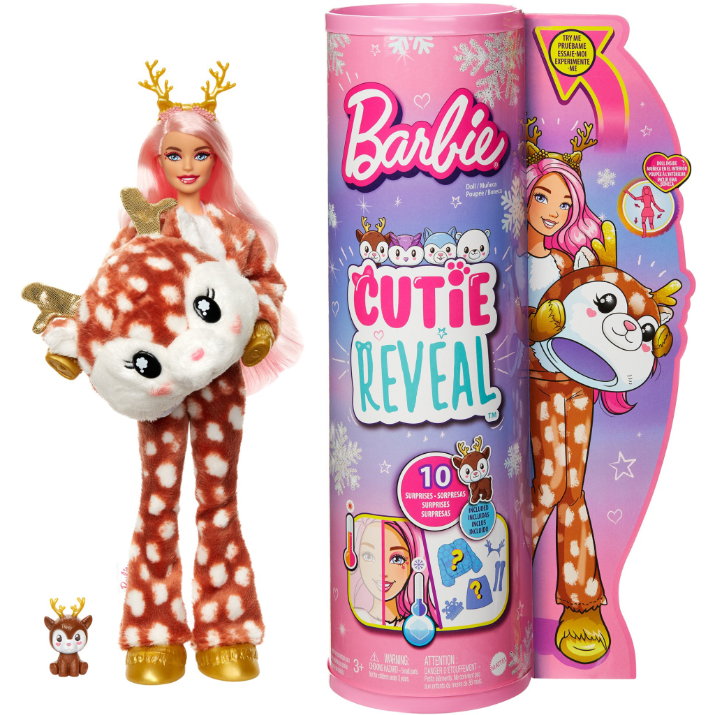 Лялька Barbie Cutie Reveal Зимовий блиск у костюмі оленя (HJL61)