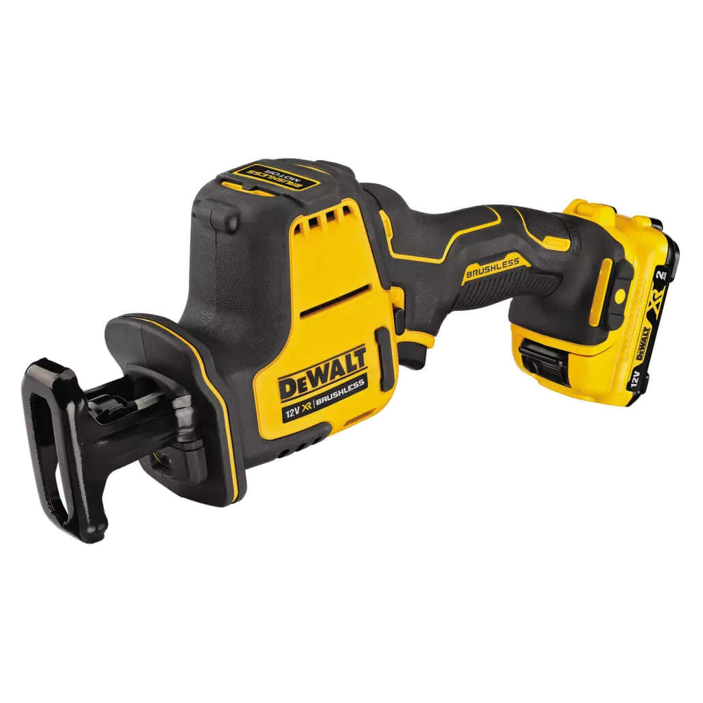 Шабельна пила DeWALT 10.8/12В XR Li-lon, безщіткова, 2 АКБ, ЗУ, кейс TSTAK (DCS312D2)