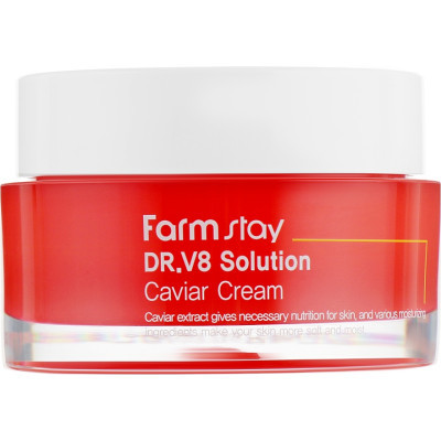 Крем для обличчя FarmStay DR.V8 Solution Caviar Cream Антивіковий з екстрактом ікри 50 мл (8809624723652)