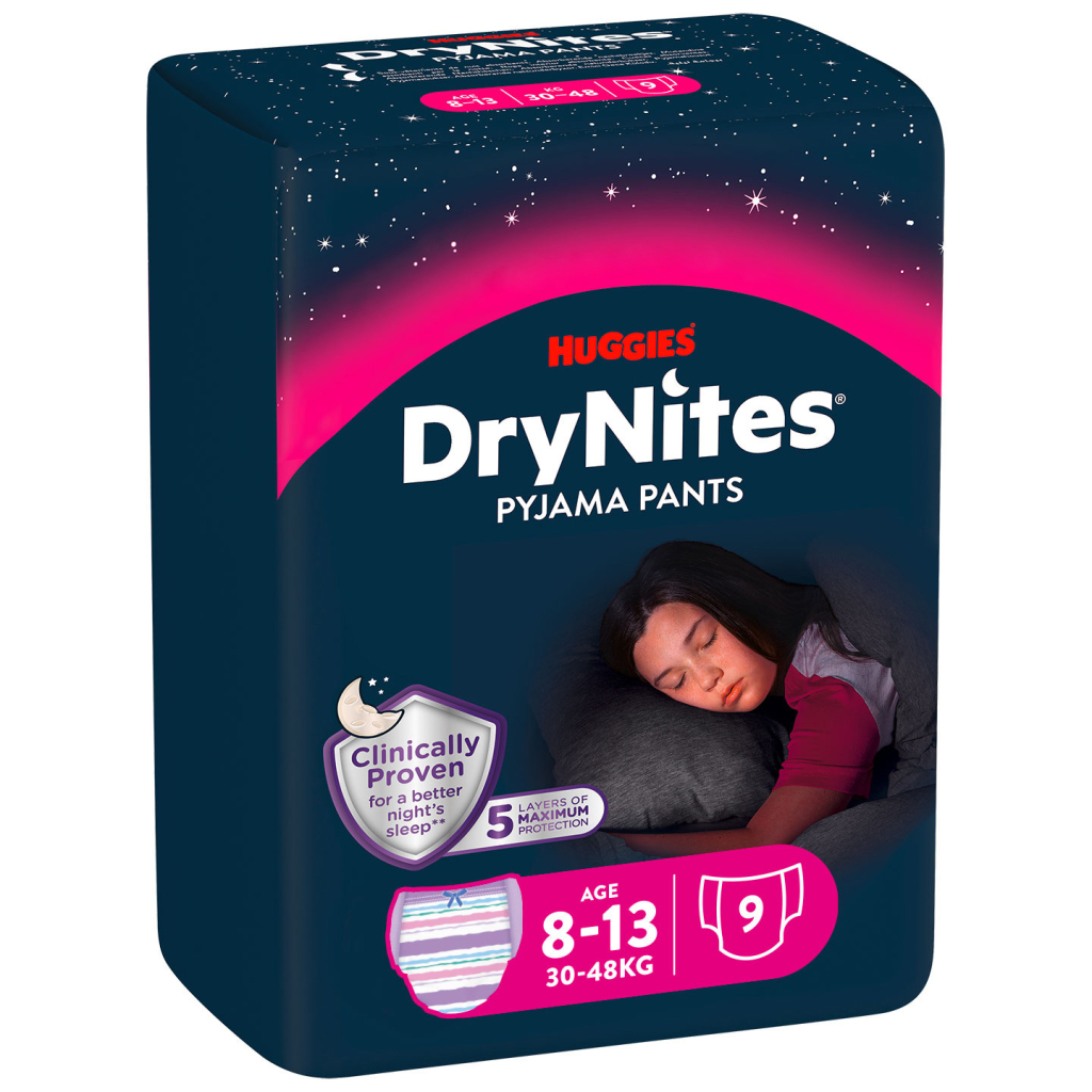 Підгузок Huggies DryNites для дівчаток 8-15 років 9 шт (5029053527604)