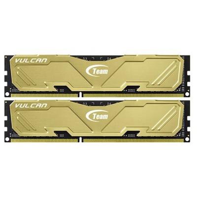 Модуль пам'яті для комп'ютера DDR3 8GB (2x4GB) 1600 MHz Vulcan Yellow Team (TLYED38G1600HC9DC01)