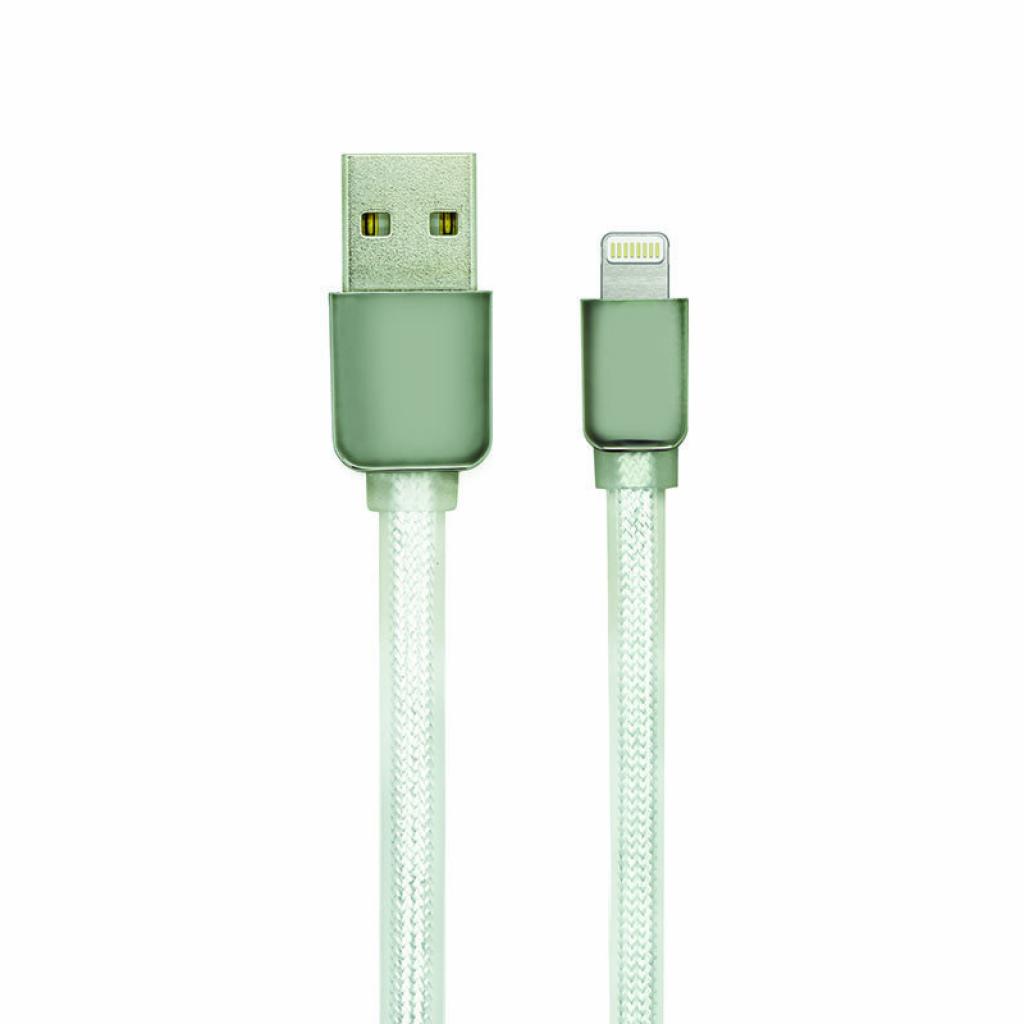 Дата кабель USB 2.0 AM to Lightning 1.0m Nylon Seria Silver Gelius (40400)