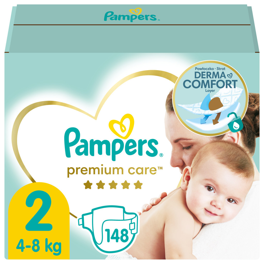 Підгузок Pampers Premium Care Розмір 2 (4-8 кг) 148 шт (4015400770275)