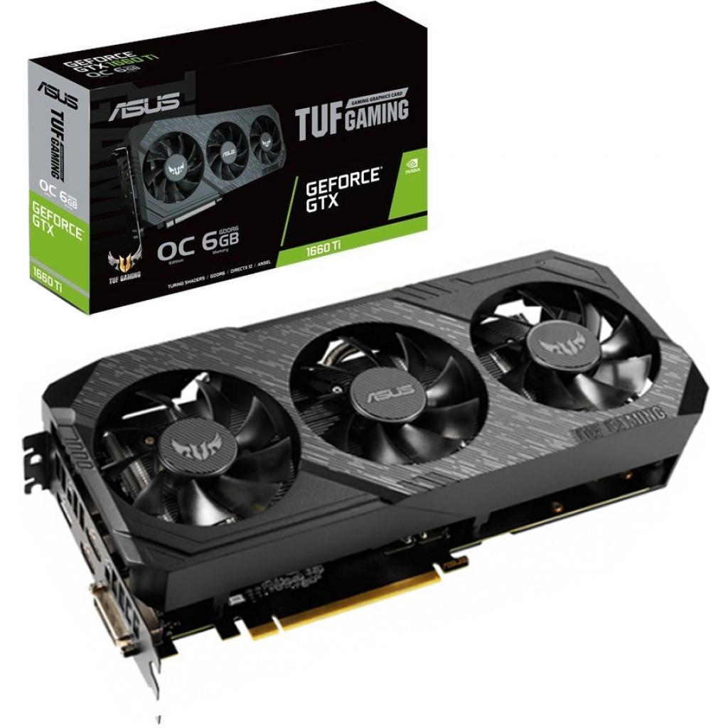 Відеокарта ASUS GeForce GTX1660 Ti 6144Mb TUF3 OC GAMING (TUF3-GTX1660TI-O6G-GAMING)