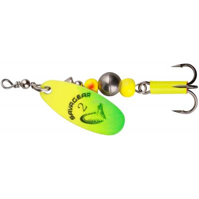 Блешня Savage Gear Caviar Spinner #2 6.0g 07-Fluo Yellow/Chartreuse (1854.07.79)