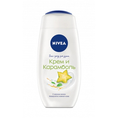 Гель для душу Nivea Крем і карамболь з олією моної 250 мл (4005808166022/4005900308740)