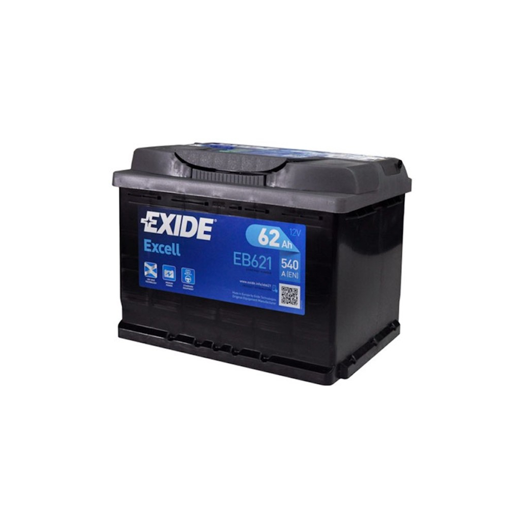 Акумулятор автомобільний EXIDE EXCELL 62A (EB621)