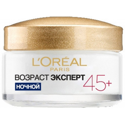 Крем для обличчя L'Oreal Paris Вік експерт 45+ проти зморшок нічний 50 мл (3600522548072/3600524033231)