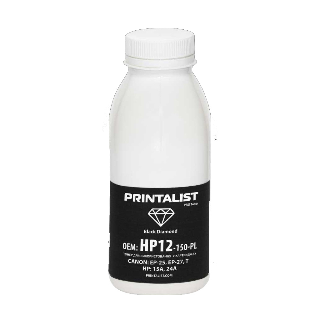 Тонер HP LJ 1200/1220 , 150г Black Printalist (HP12-150-PL)