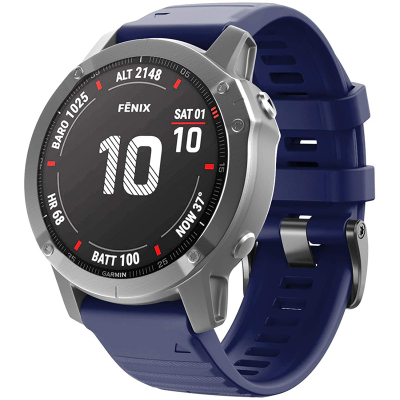 Ремінець до смарт-годинника Armorstandart Silicone 22mm для Garmin Fenix 5/6 Dark Blue (ARM60807)