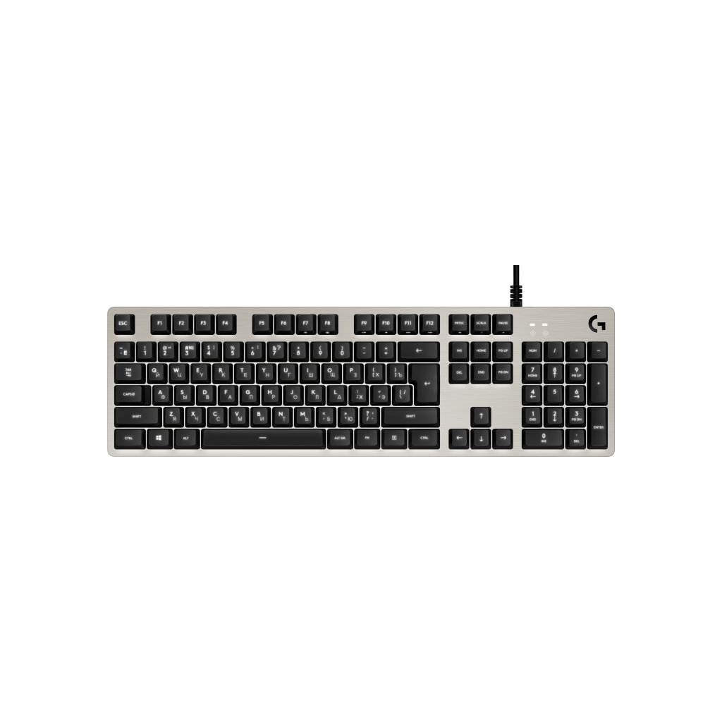 Клавіатура Logitech G413 Mechanical Gaming Romer-G tactile USB UA Silver (920-008476)