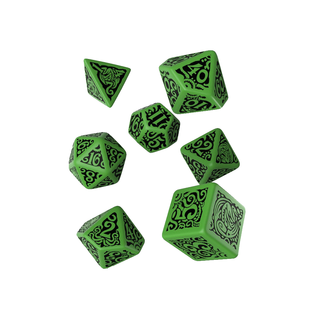 Набір кубиків для настільних ігор Q-Workshop COC The Outer Gods Cthulhu Dice Set (7 шт) (SCTC60)