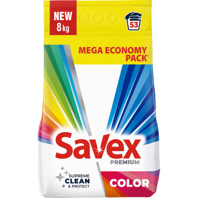 Пральний порошок Savex Premium Color 8 кг (3800024047961)