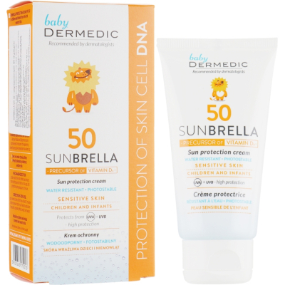 Засіб від засмаги Dermedic Sunbrella Baby Cream SPF50 Сонцезахисний крем для дітей 50 г (5901643172053)