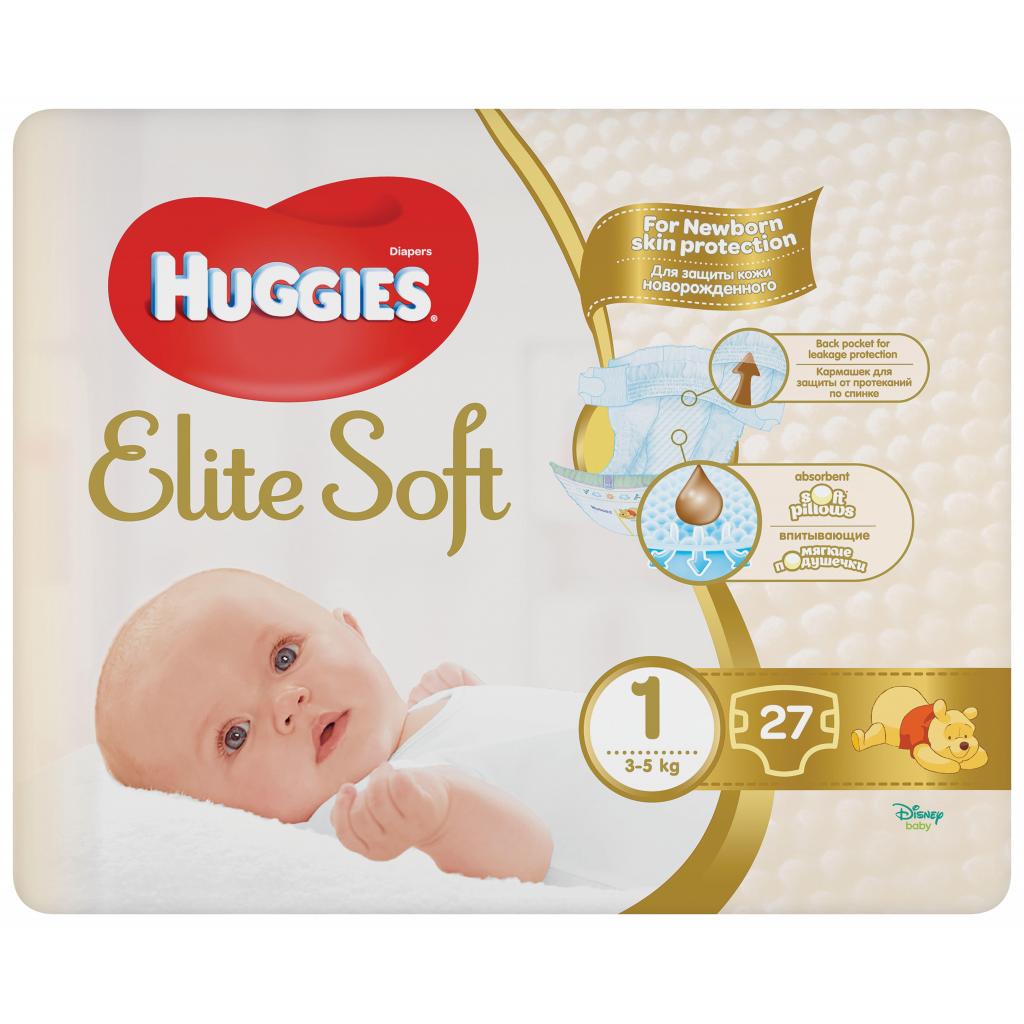 Підгузок Huggies Elite Soft 1 Small 27 шт (5029053545479)