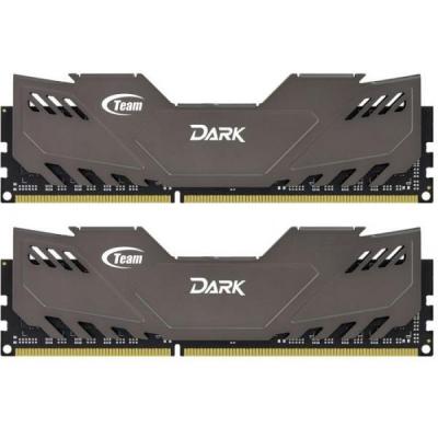 Модуль пам'яті для комп'ютера DDR3 16GB (2x8GB) 1600 MHz Dark Series Gray Team (TDGED316G1600HC9DC01)