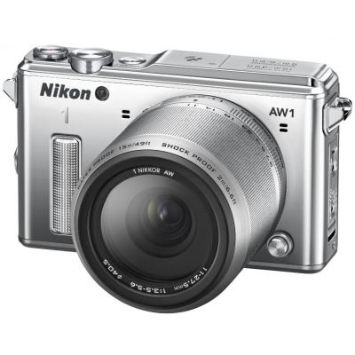 Цифровий фотоапарат Nikon 1 AW1 silver 11-27.5mm AW kit (VVA202K001)